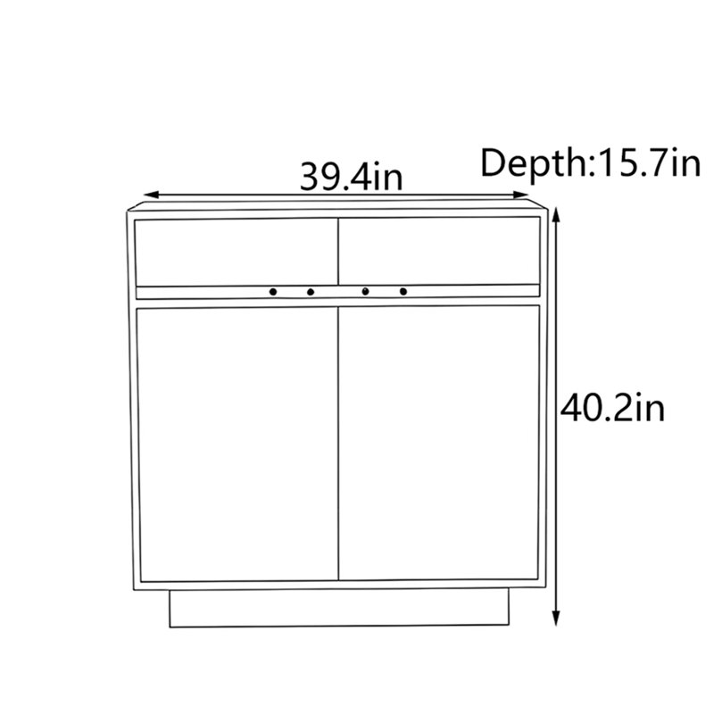 Armoire d'entrée Mid-Century