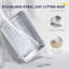 Stainless Steel, Polypropylene Enclosed Litter Box
