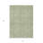 3' X 5' Green And Beige Geometric Washable Indoor Outdoor Area Rug