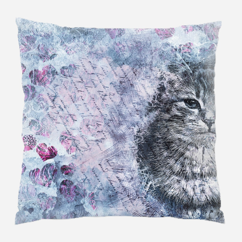 Housse de coussin Dreshertown, Microsuède, Intérieur
