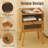 Mid Century Nightstand with Charging Station