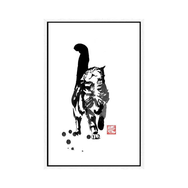 Happyness by Péchane - Print on Canvas, White Framed, 152.5 cm H x 101.5 cm W