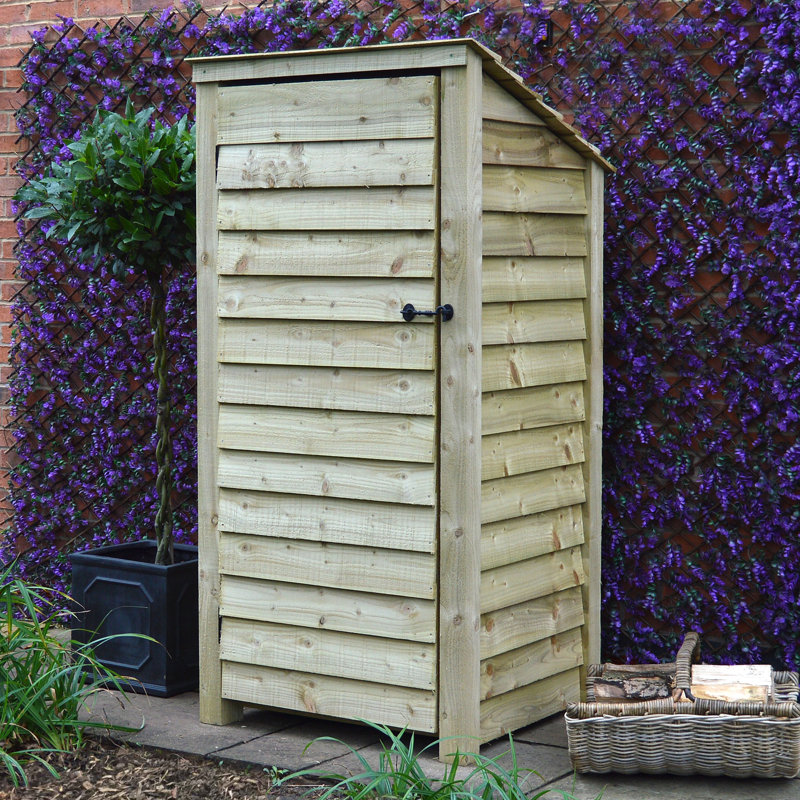 Stanardsville 89.5cm W x 74.5cm D Solid Wood Log Store, Light Green