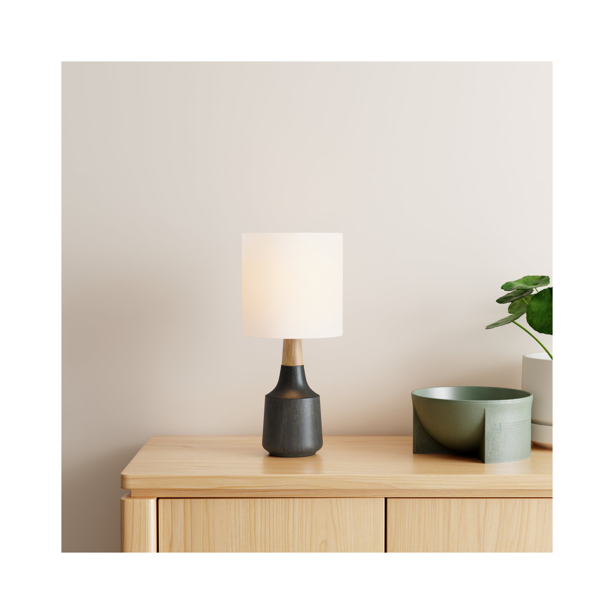 Scotia 18'' Table Lamp, Black
