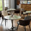 Plateau de table rond en pierre frittée à motif vert, plateau de remplacement pour table de salle à manger, table basse et table d'appoint-133206092