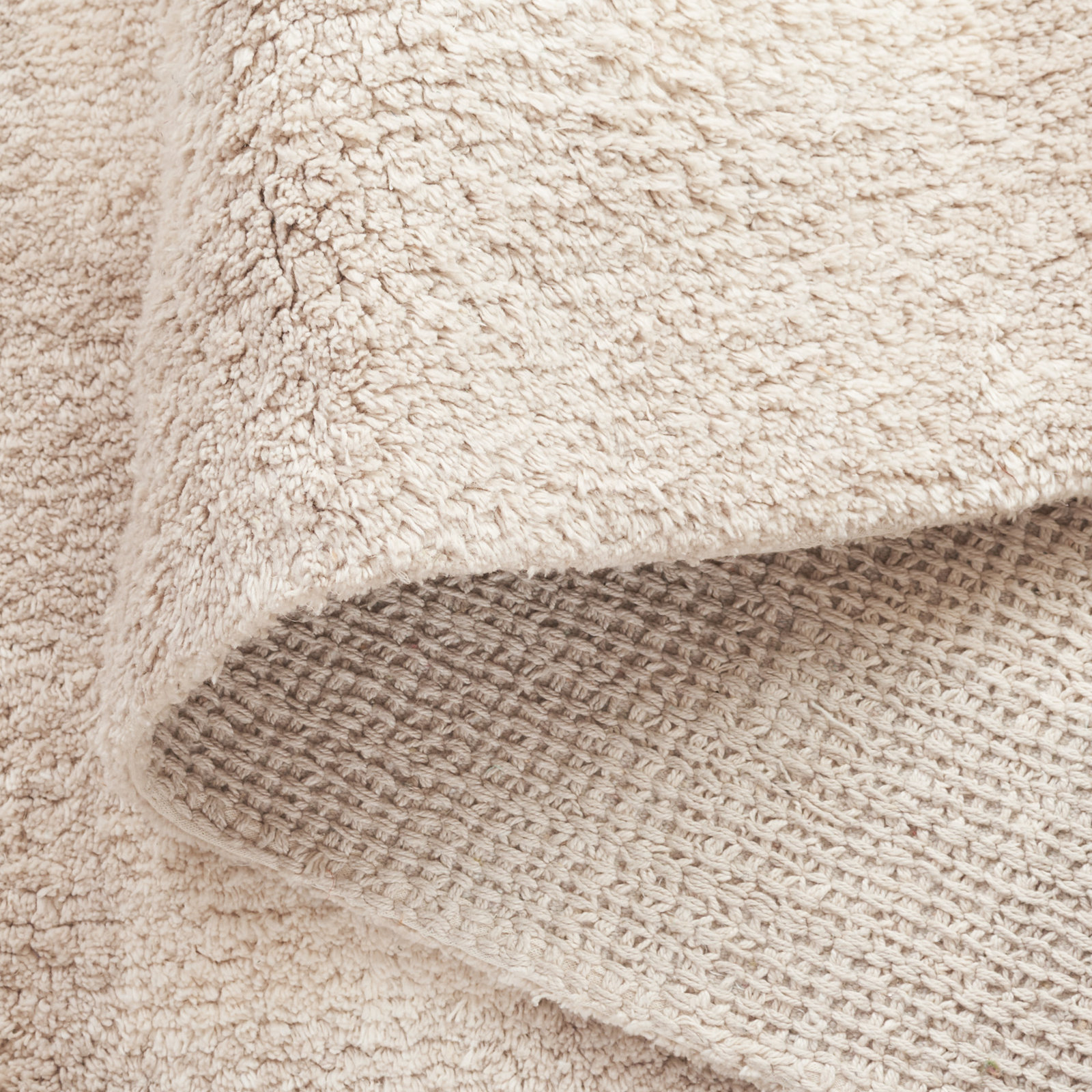 Barclay Beige Washable Hand-Woven Plaid Rug, Rectangle 6' x 9'