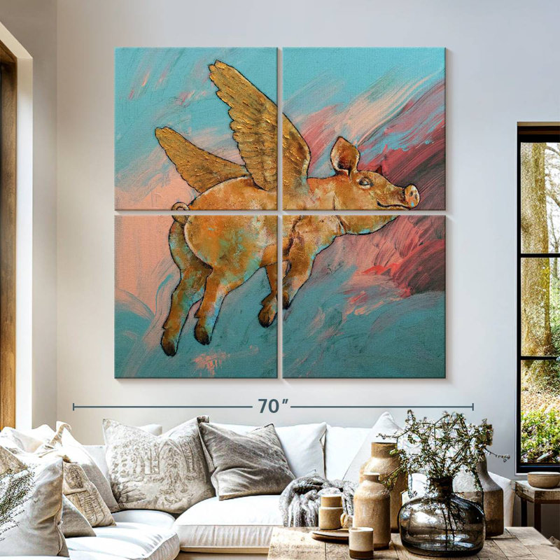 Ketti Flying Pig, 57" H x 57" W
