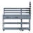 62.3" Patio Kitchen Island Solid Wood Kitchen Cart with Stainless Table Top-320644337