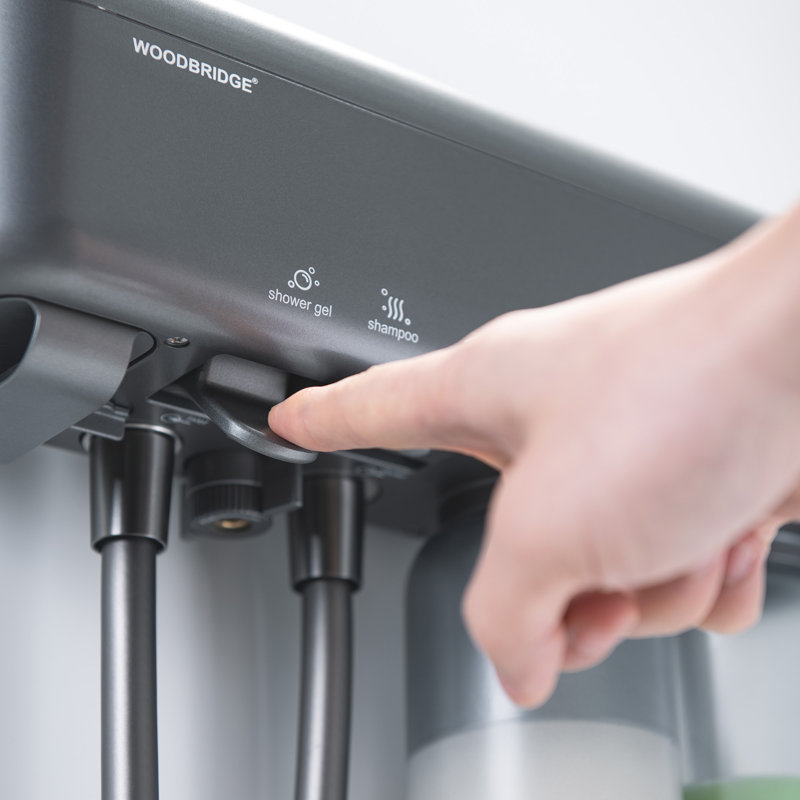 Machine à mousse intelligente pour la douche | Shampooing à une touche et mousse nettoyante pour le corps avec densité de mousse réglable, double fixation sans perceuse et perceuse, douche existante existante ou utilisée comme ensemble de douche autonome pour adultes, enfants et animaux de compagnie