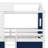 Yaraghi Bunk Wood House Bed with Tent-363034505-363034484