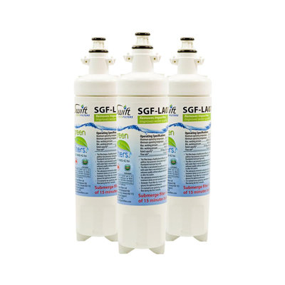 Swift Green Filters SGF-LA07 Compatible Refrigerator Water Filter for LG LT700-P, 46-9690, ADQ36006102, ADQ36006101,EFF-6032A, PH21410, Made in USA-3 Pack
