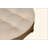 Large Round Waterproof Ottoman Coffee Table 2 Tier Oversized Button Tufted Ottoman With Wooden Shelf Storage Farmhouse Upholstered Coffee Table Living Room Footstool Ottoman Linen(Warm White)