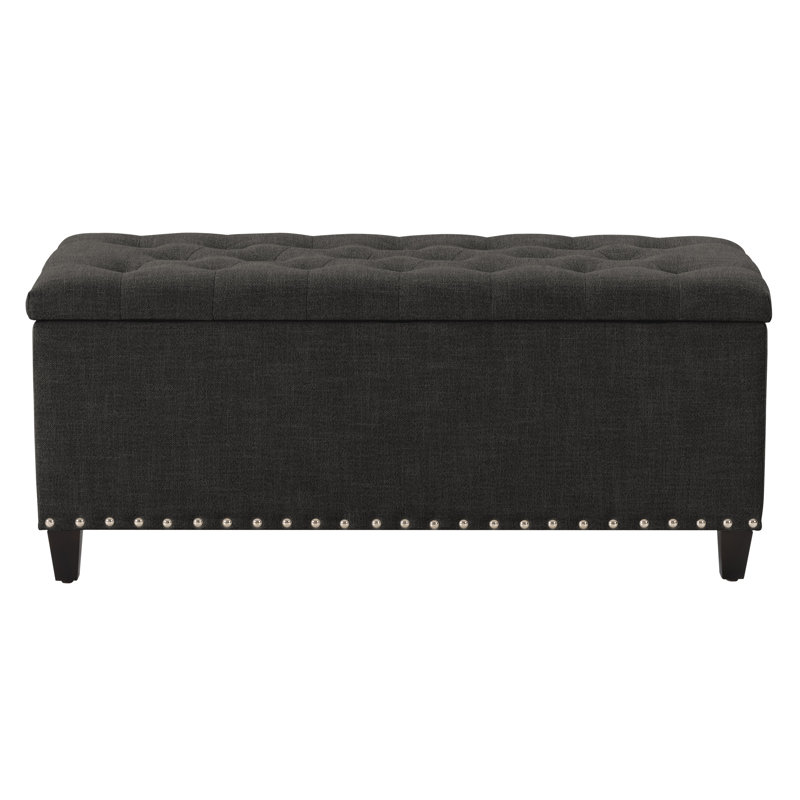 Banc de rangement Thane, Gris foncé