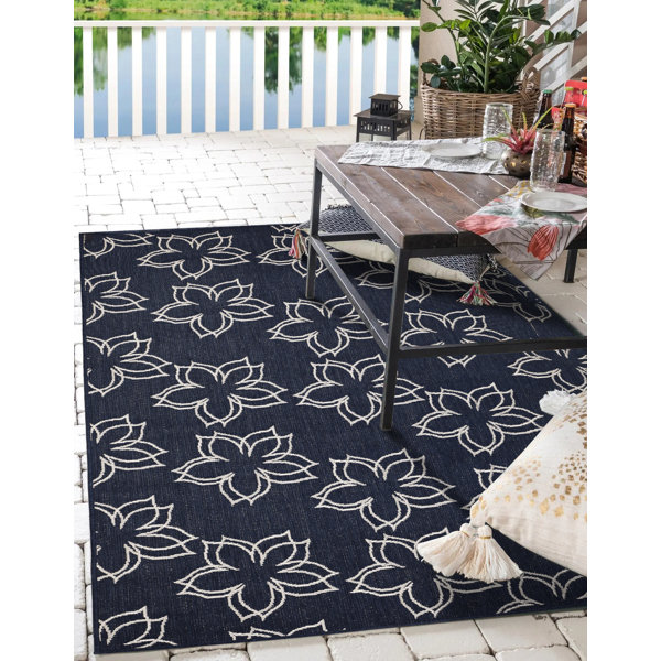Sherloom Indoor Outdoor Area Rug | Floral Collection | Soft Area Rugs ...