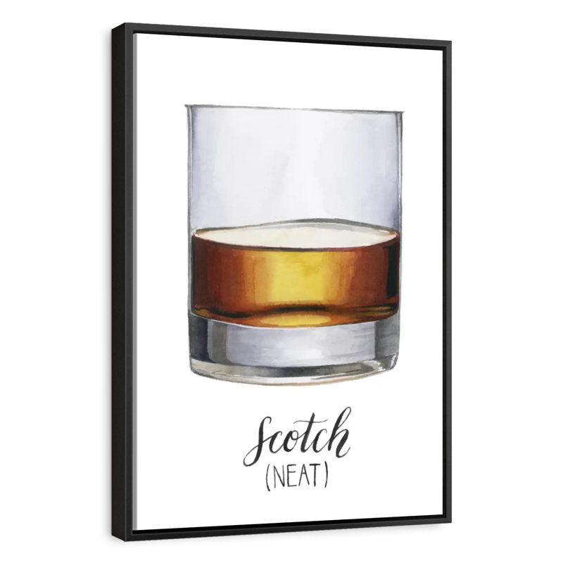 «Happy Hour» classique I, 9 po x 13 po, Cadre flottant noir