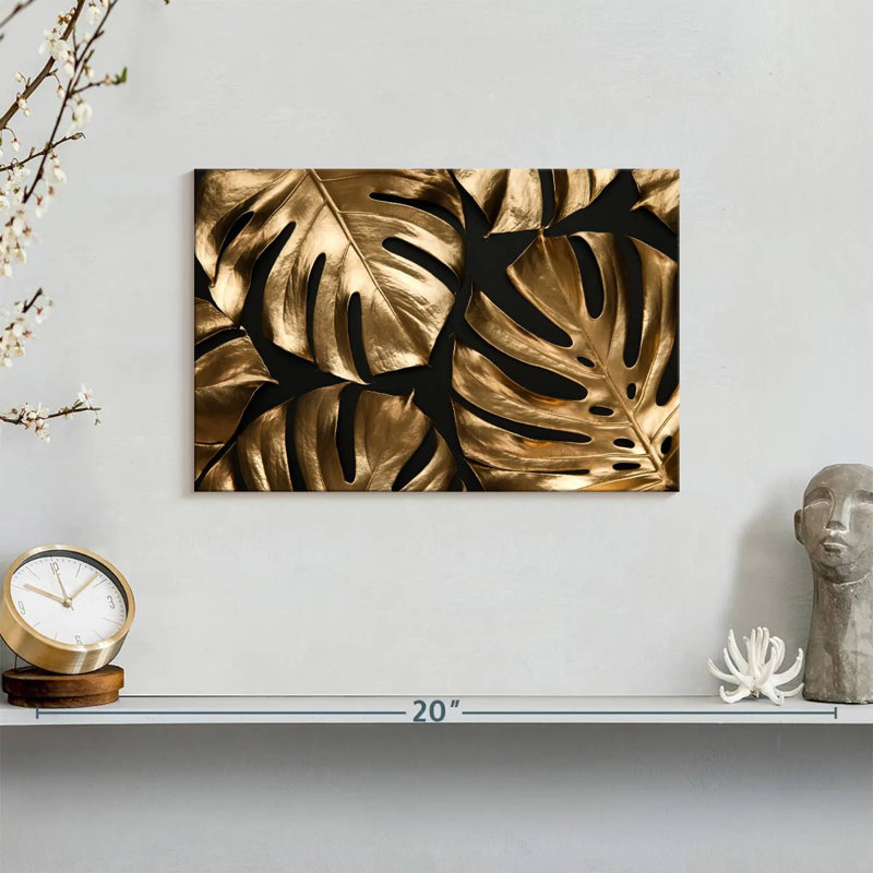Harnek Golden Tropical Monstera, 8" H x 12" W