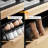 Entryway Shoe Cabinet With 2 Drawers, Slim Wooden Shoe Organizer With Linen Front Panels-913175953