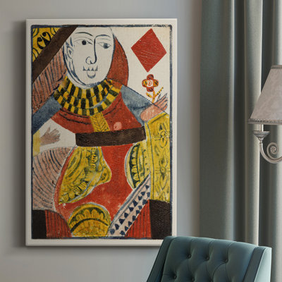 Cartes rétro IV - peinture sur toile tendue