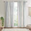 Panneau de rideau en coton 50 po x 84 po avec rayures et doublure en chenille-1854007930-1854007928