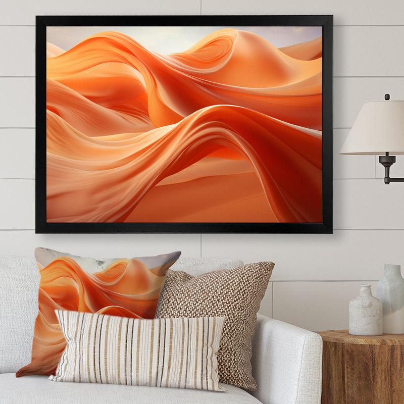 Desert Sands Symphony I - impression, H 24 po x l 32 po x P 1 po, Cadre photo noir