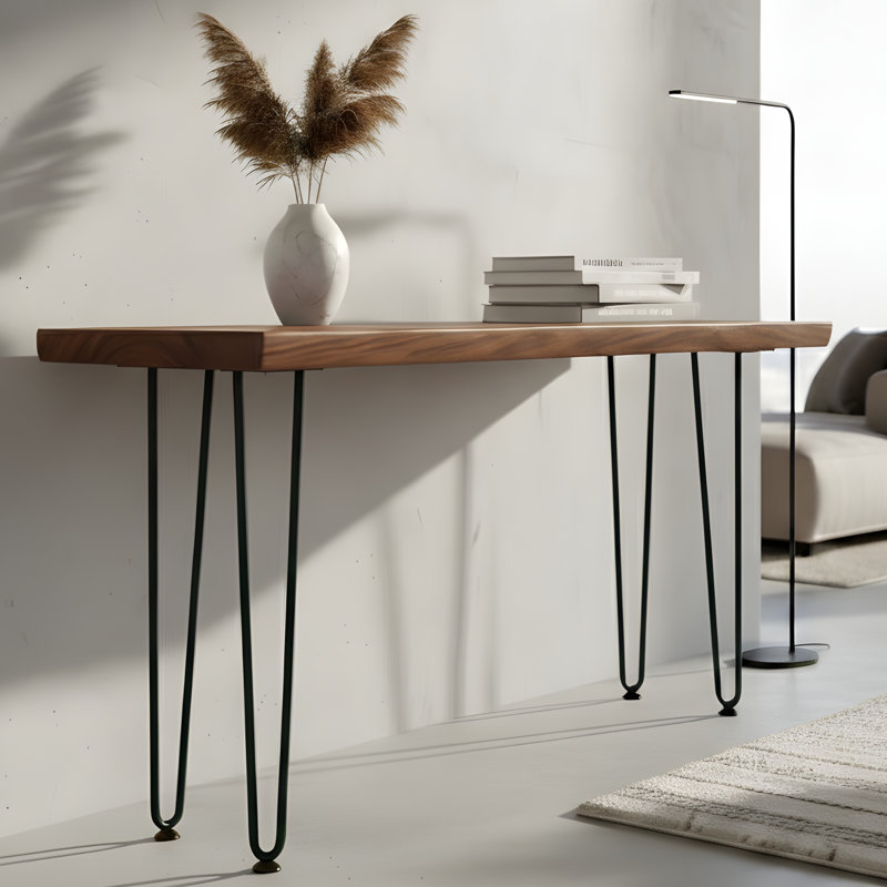 ROUS Hardware Mid Century Modern Hairpin Furniture Legs - 36" Polo, Sleek And Sturdy Aluminum Design Legs - Heavy Duty Furniture Legs For Tables, Benches, Desks - Easy Installation - 4-Count