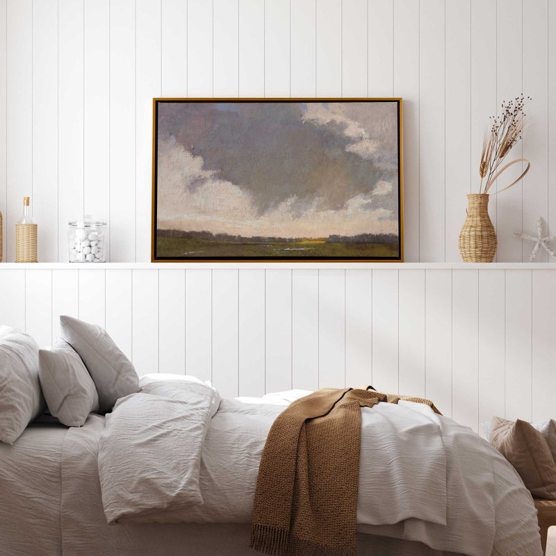«Sky's Affection», reproduction sur toile, Cadre flottant or poli, H 10 po x l 14 po x P 1,75 po