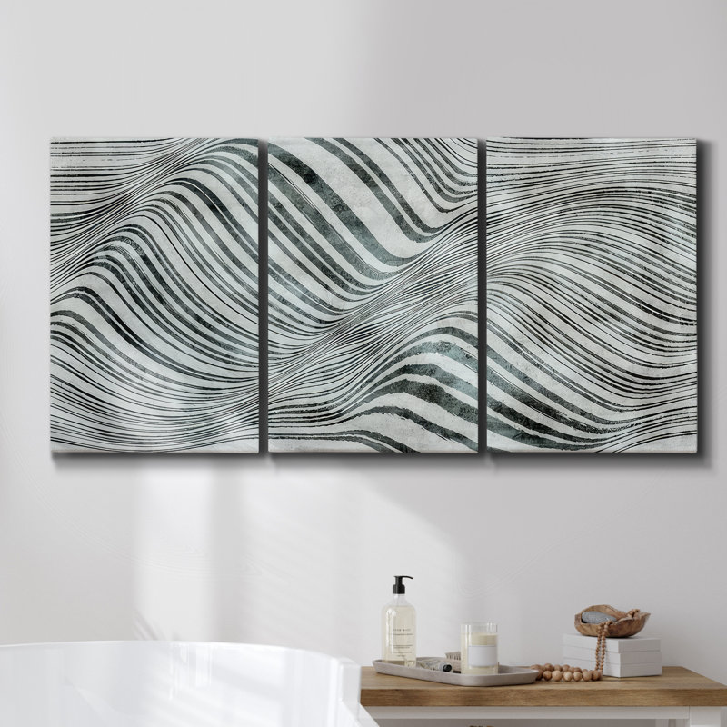 " Obfuscate II " 3 - Pieces, 60" H x 120" W x 2" D