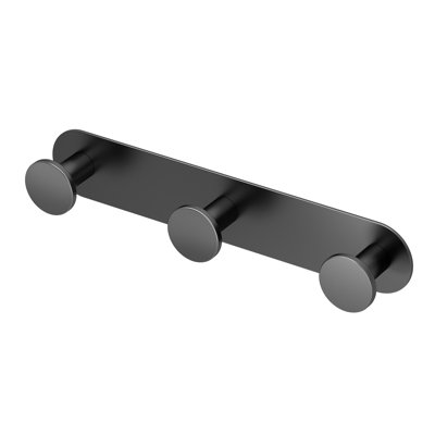 Glamour Wall Hook for Bathroom, Kitchen, Bedroom | Towel, Robe, Coat, Hat Rack with 3 Hooks