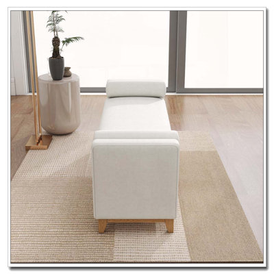 Solid Wood Upholstered Bench