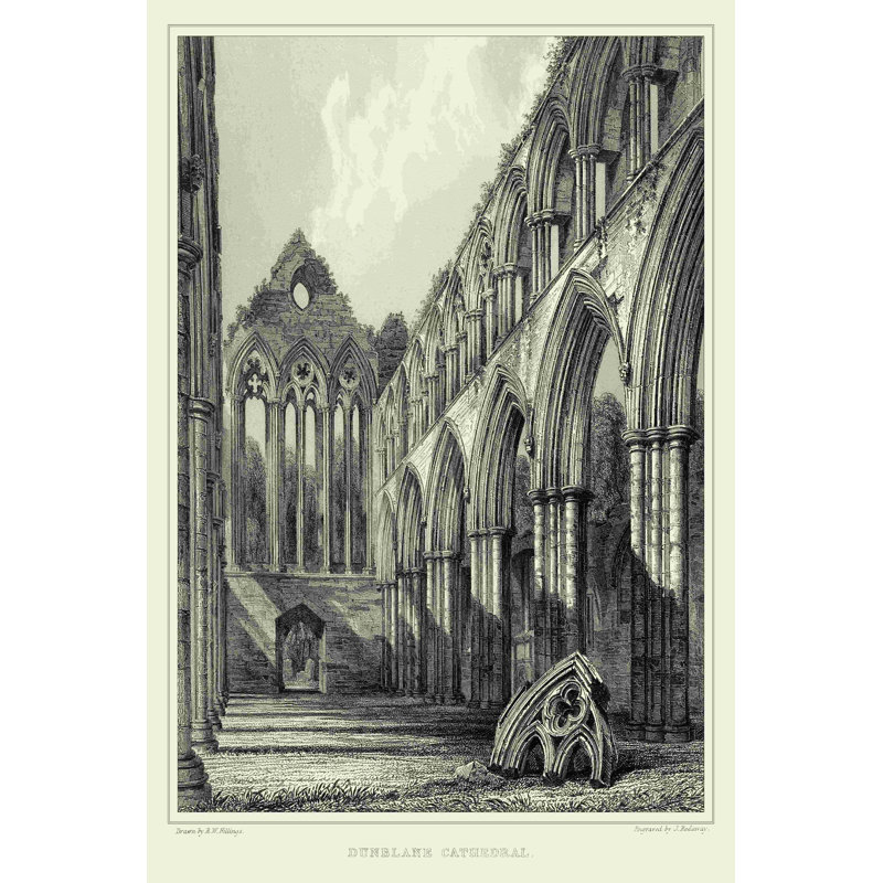Détail gothique, H 48 po x l 32 po