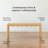 Zala 47" Wide Solid Wood Bench with Scalloped Edge