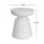 Table d'appoint d'extérieur en travertin Ponti, blanc