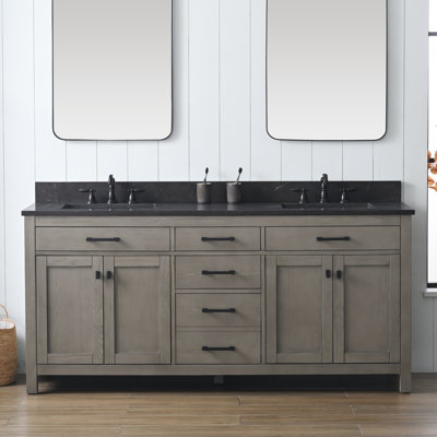 Ensemble de meuble-lavabo double 72 po Ajiya