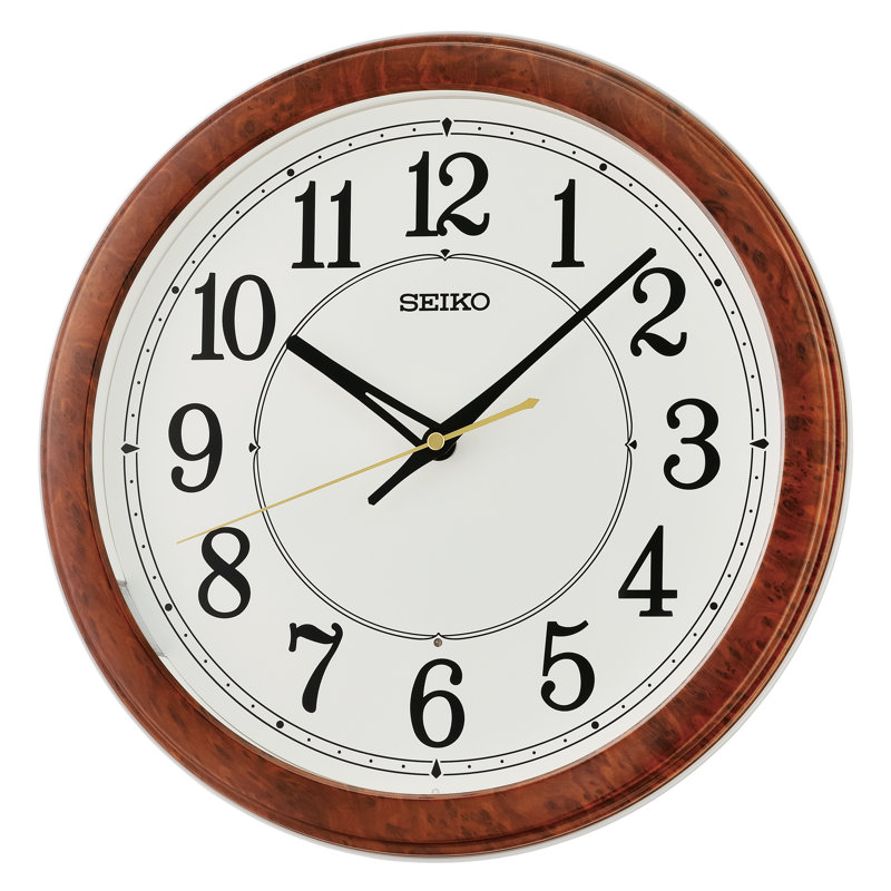 QXA788BLH Wall Clock, Brown
