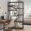 Oscer Industrial 5 Tier Etagere Bookcase-529493254