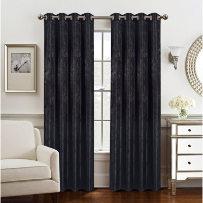 Triena Polyester Room Darkening Curtain Panel