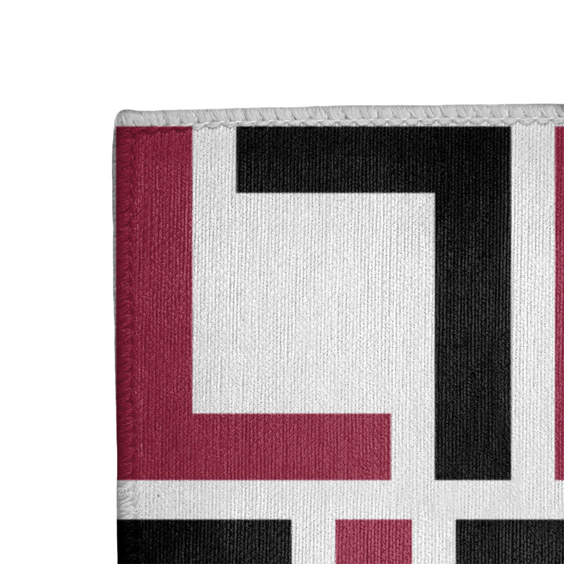 Geometric Indoor Rug, Rectangle 5' x 7'