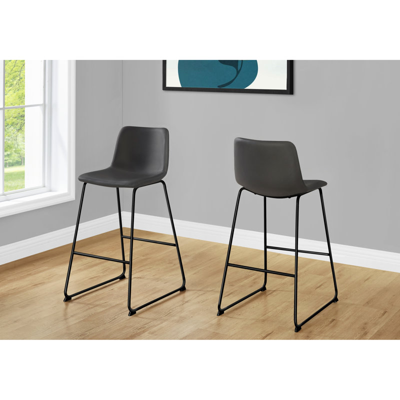 Chaise de bureau, hauteur de bar, debout, bureau d'ordinateur, travail en similicuir, contemporain, moderne