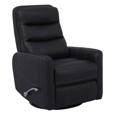 Casarez 31" Upholstered Manual Swivel Glider Recliner with Recessed Arms