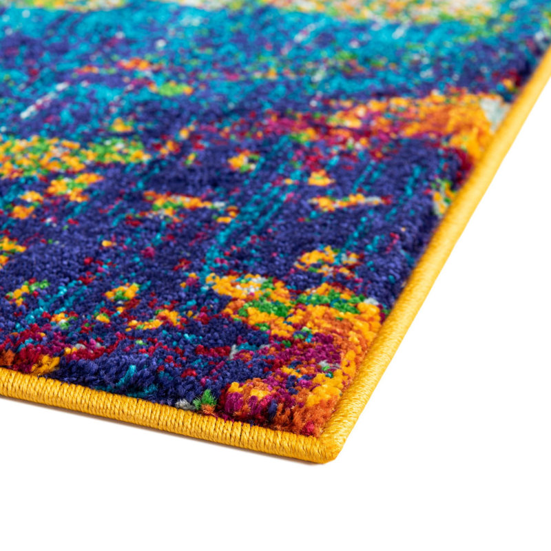 Malaija Abstract Indoor Rug, Rectangle 5'3" x 8'