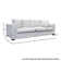 Luca 107" Square Arm Sofa with Reversible Cushions