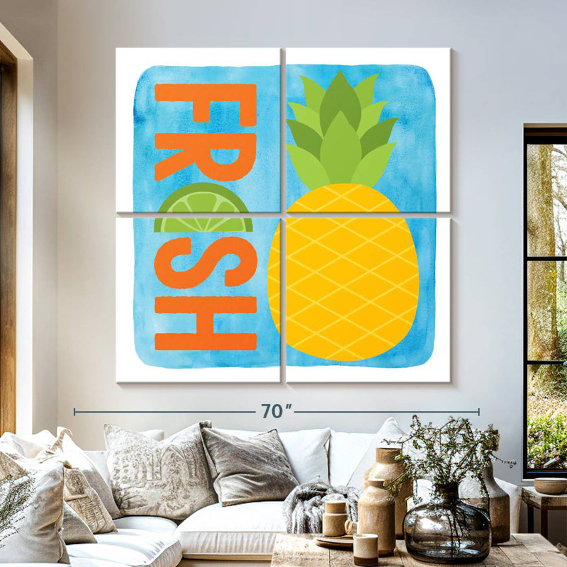 Yarlin Fresh Pineapple, 57" H x 57" W