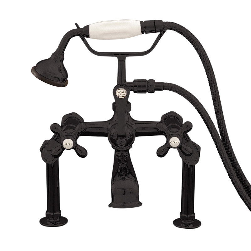 Deck Mount Telephone Faucet Variable, Unlacquered Oil Rubbed Bronze