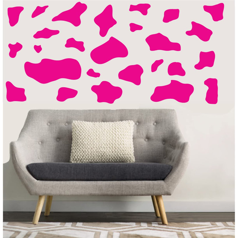 Abstract Wall Decal, Pink