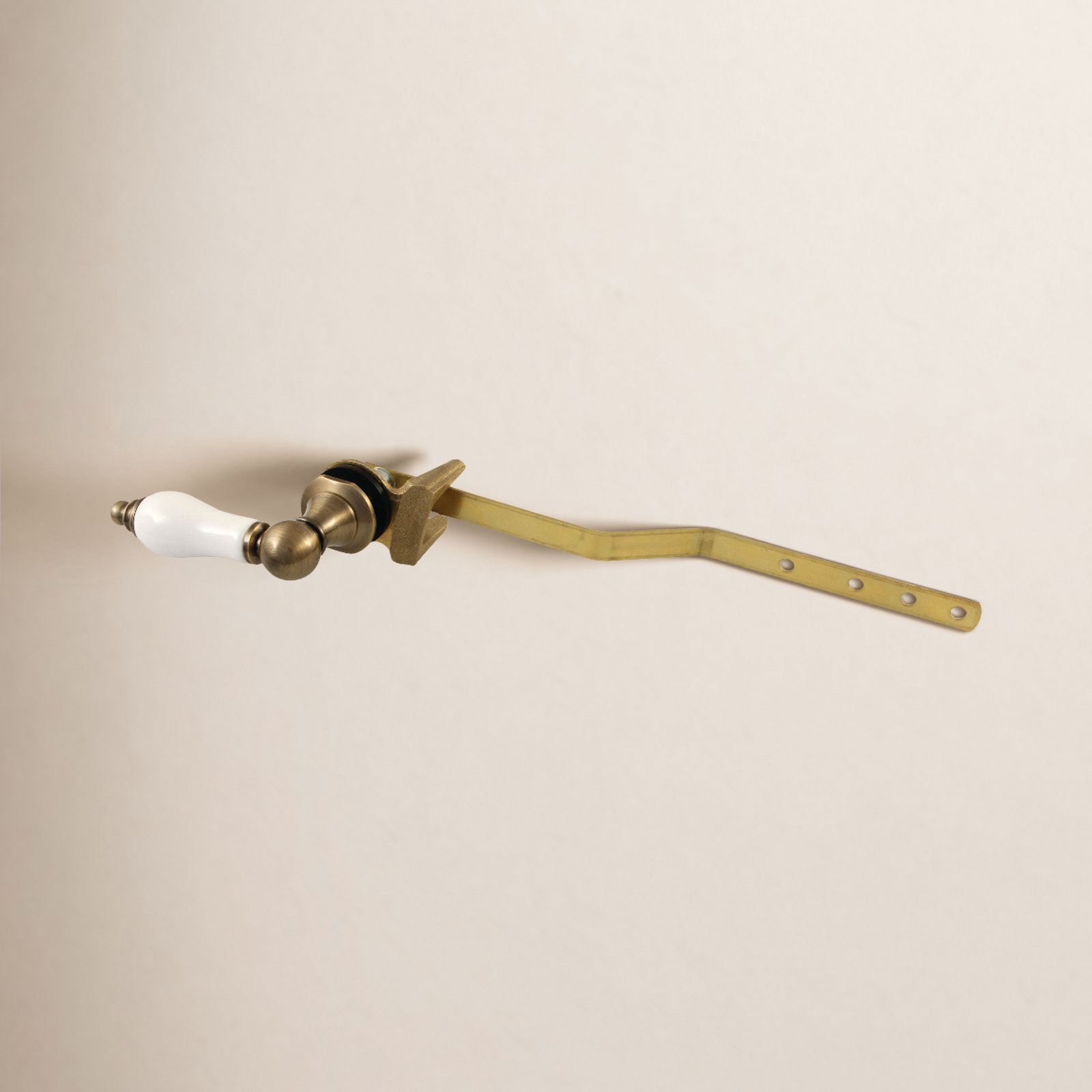 Victorian Front Mount Toilet Tank Lever, Antique Brass