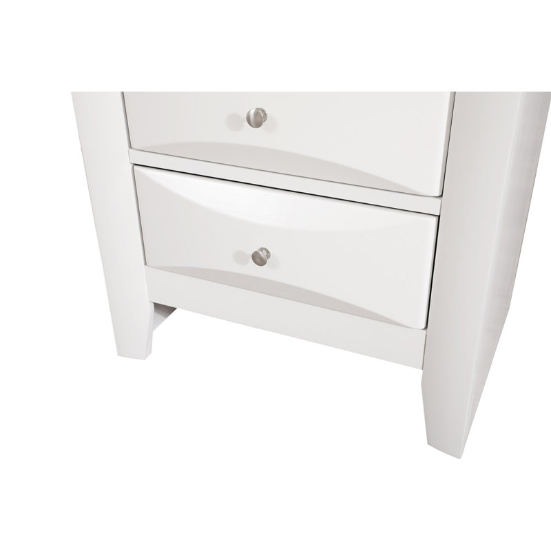 Commode pour femme 7 tiroirs Marilla G1503-LC, Blanc