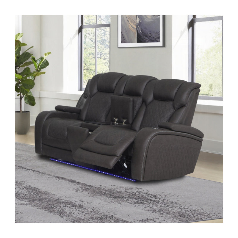 Causeuse en microfibre Wendell