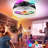 13" Small Modern Flush Mount Ceiling Fans With Lights And Remote-1656832300