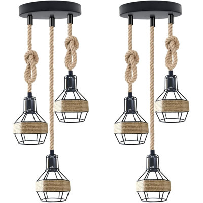 6 - Light Black Kitchen Island Pendant