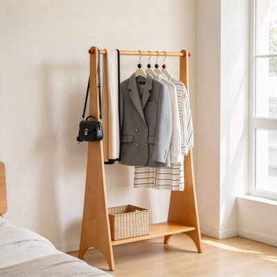 Solid Wood A Frame Coat Rack
